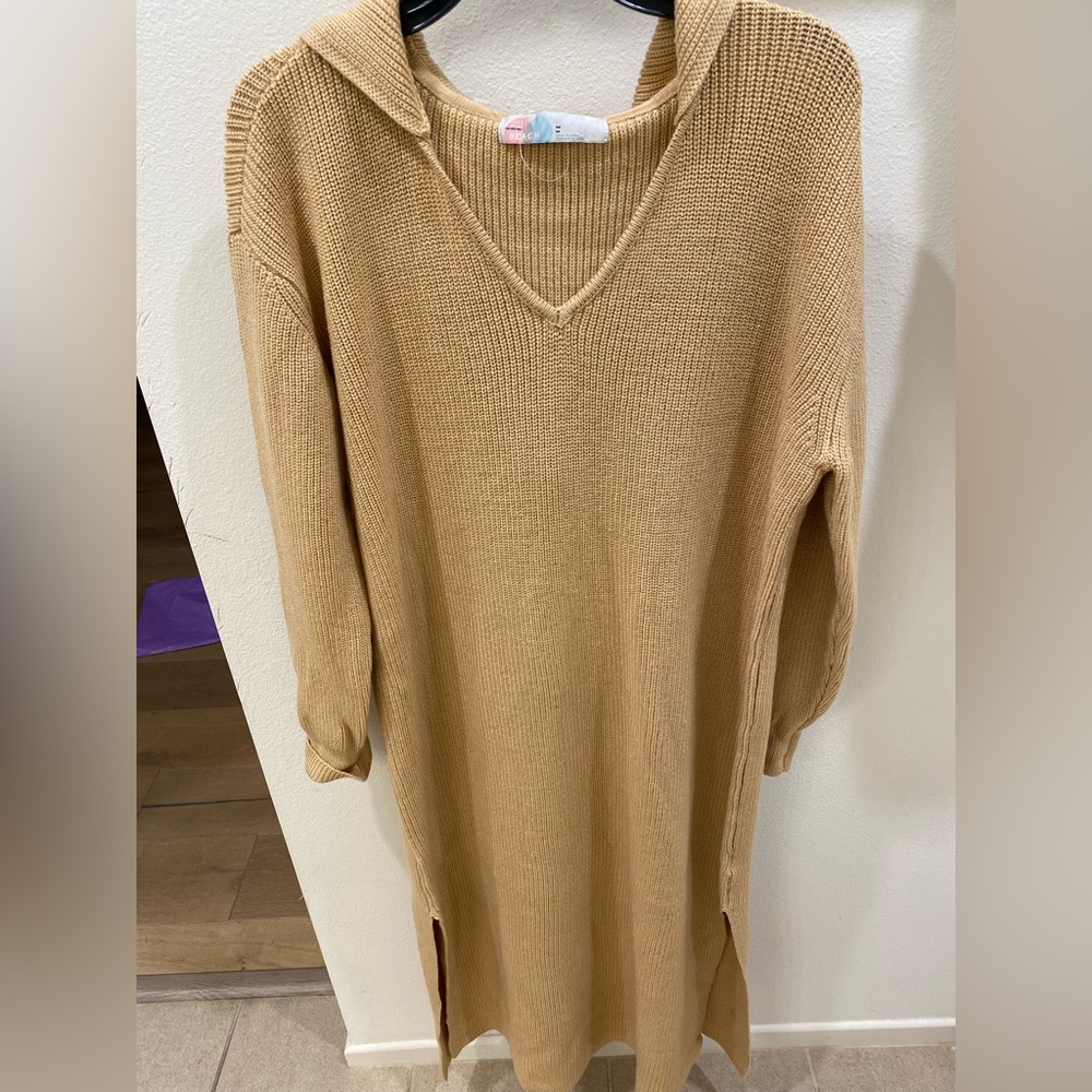Brand New Free People Beach Sweater Long Dress Size M